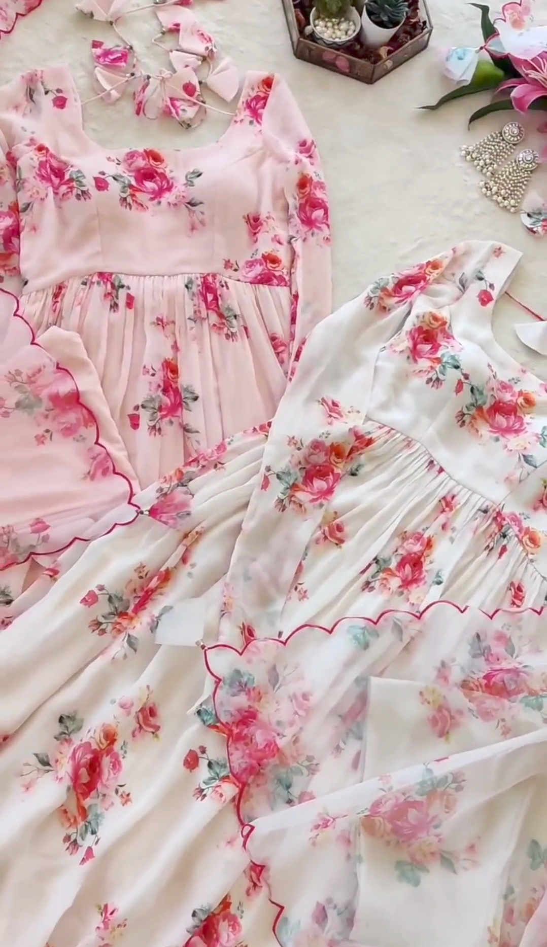 Floral 3pcs Frock pack of 2 🥰