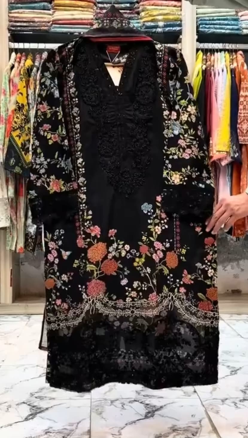Eid Embroidery 3pcs Suit 🥰