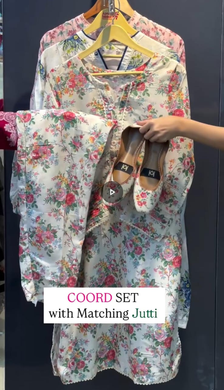 💃 Pack of 3 Cord Sets with Matching Jutti 🥰👡