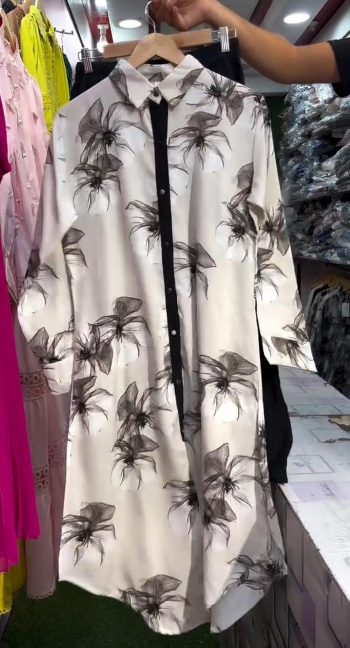 Women Long Shirt With Plazo 😍