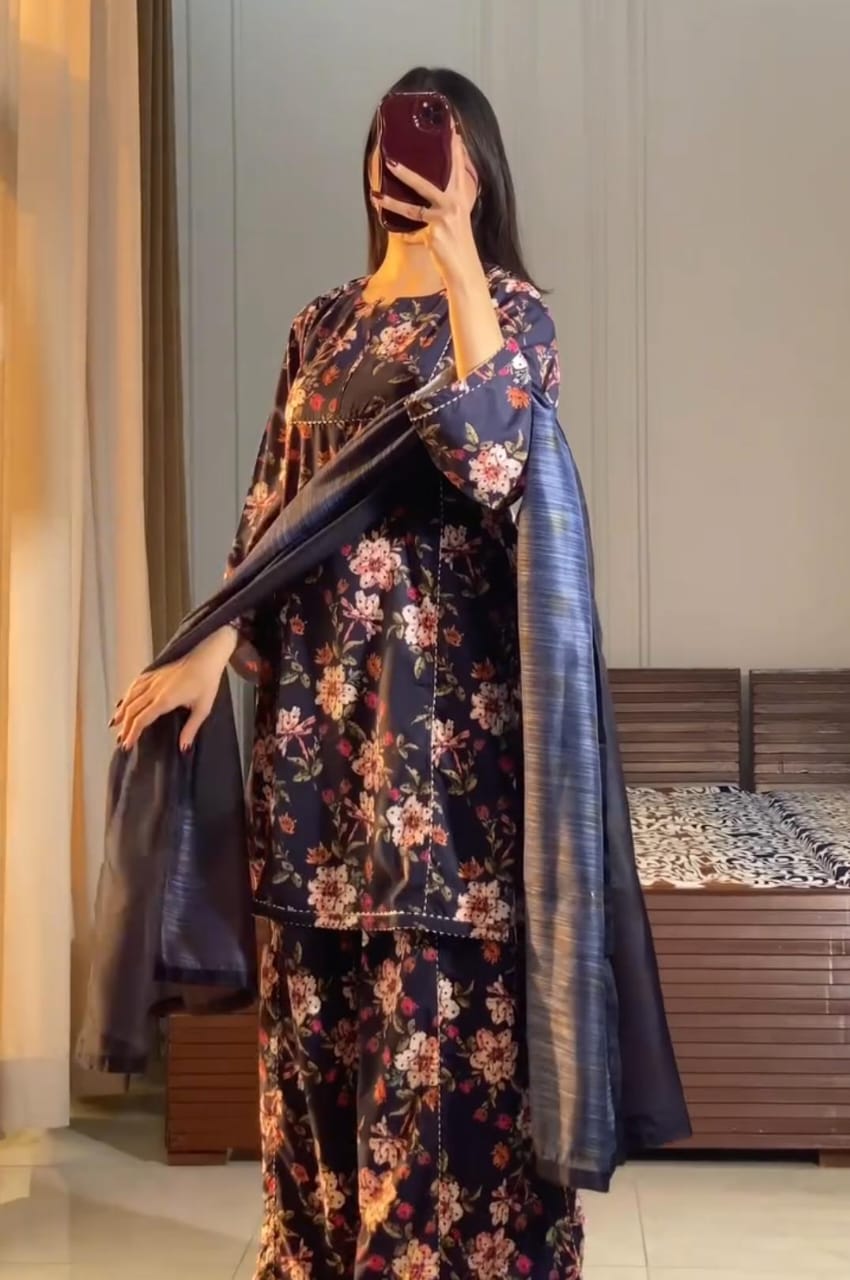 Flroral 3pcs Suit For Women