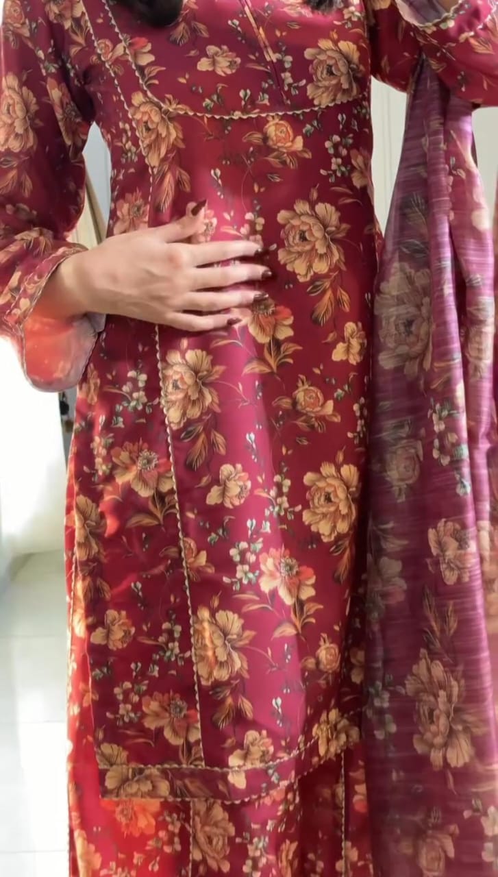Flroral 3pcs Suit For Women