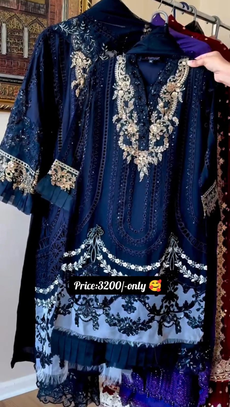 Mother & Daughter Embroidery Suit