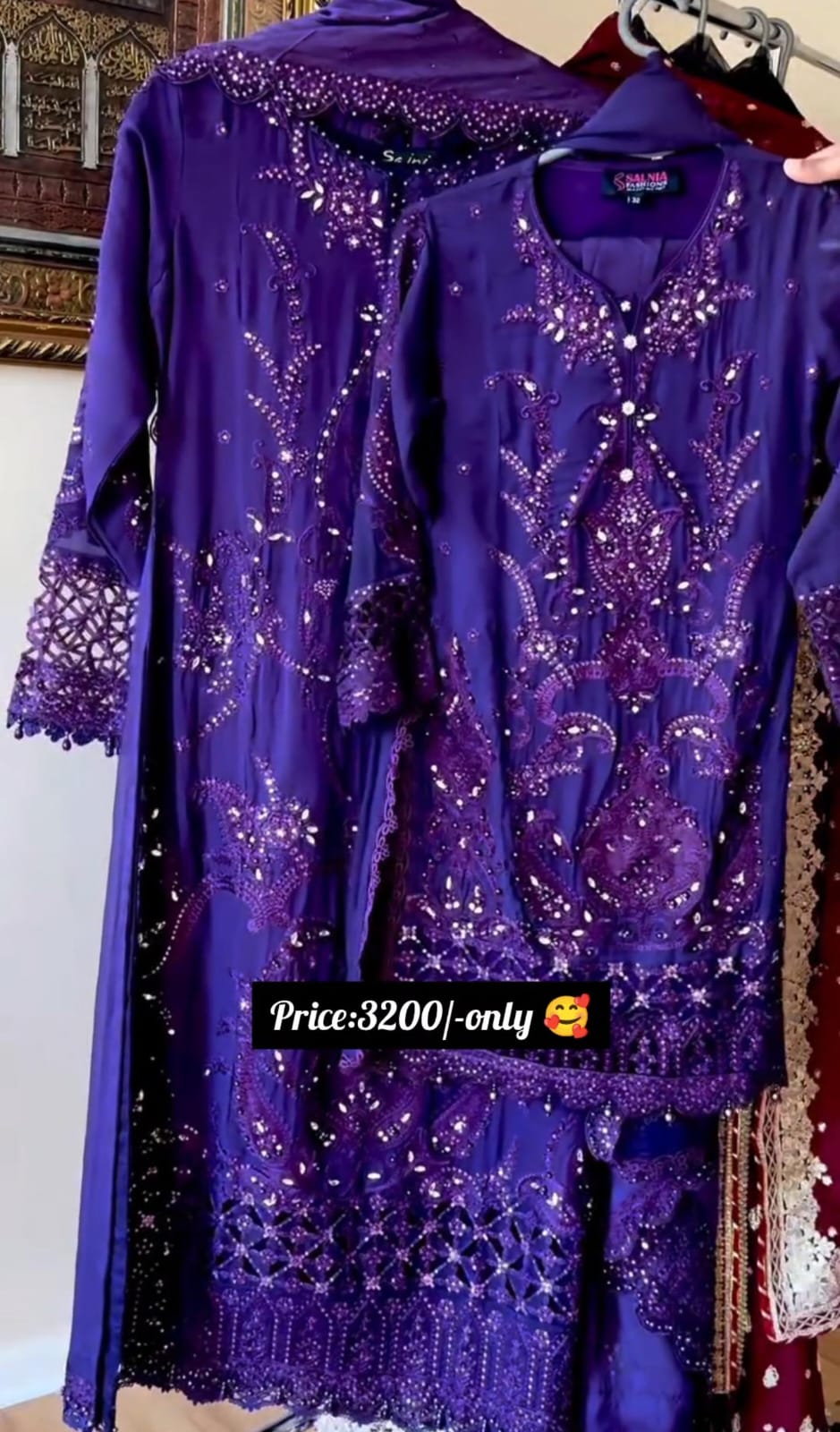 Mother & Daughter Embroidery Suit