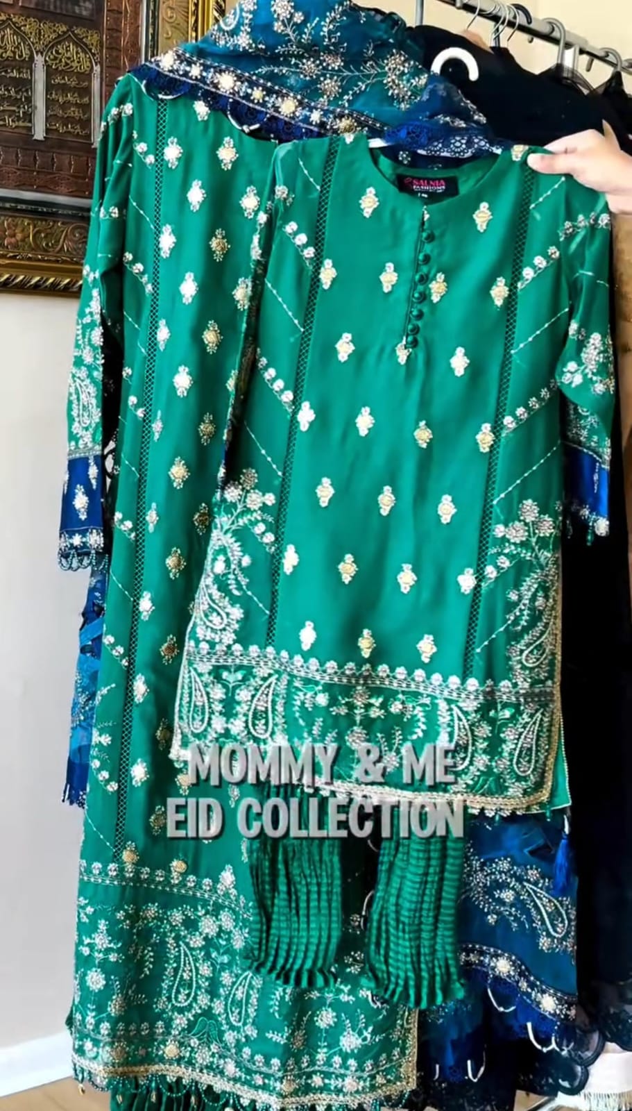 Mother & Daughter Embroidery Suit