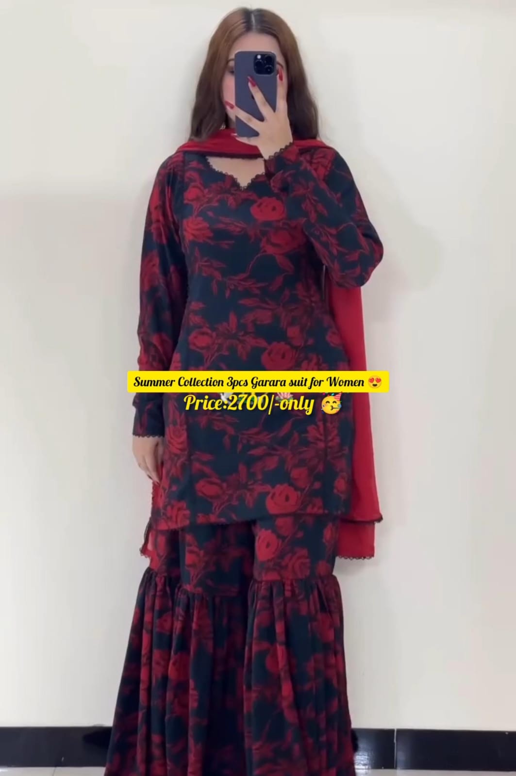 Summer Collection 3pcs Gharara Suit