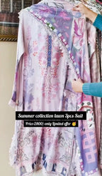 Women Summer Embroidery 3pcs Suit