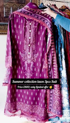 Women Summer Embroidery 3pcs Suit