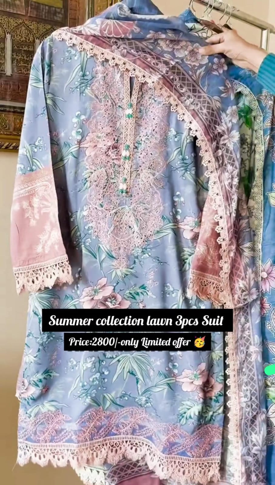 Women Summer Embroidery 3pcs Suit