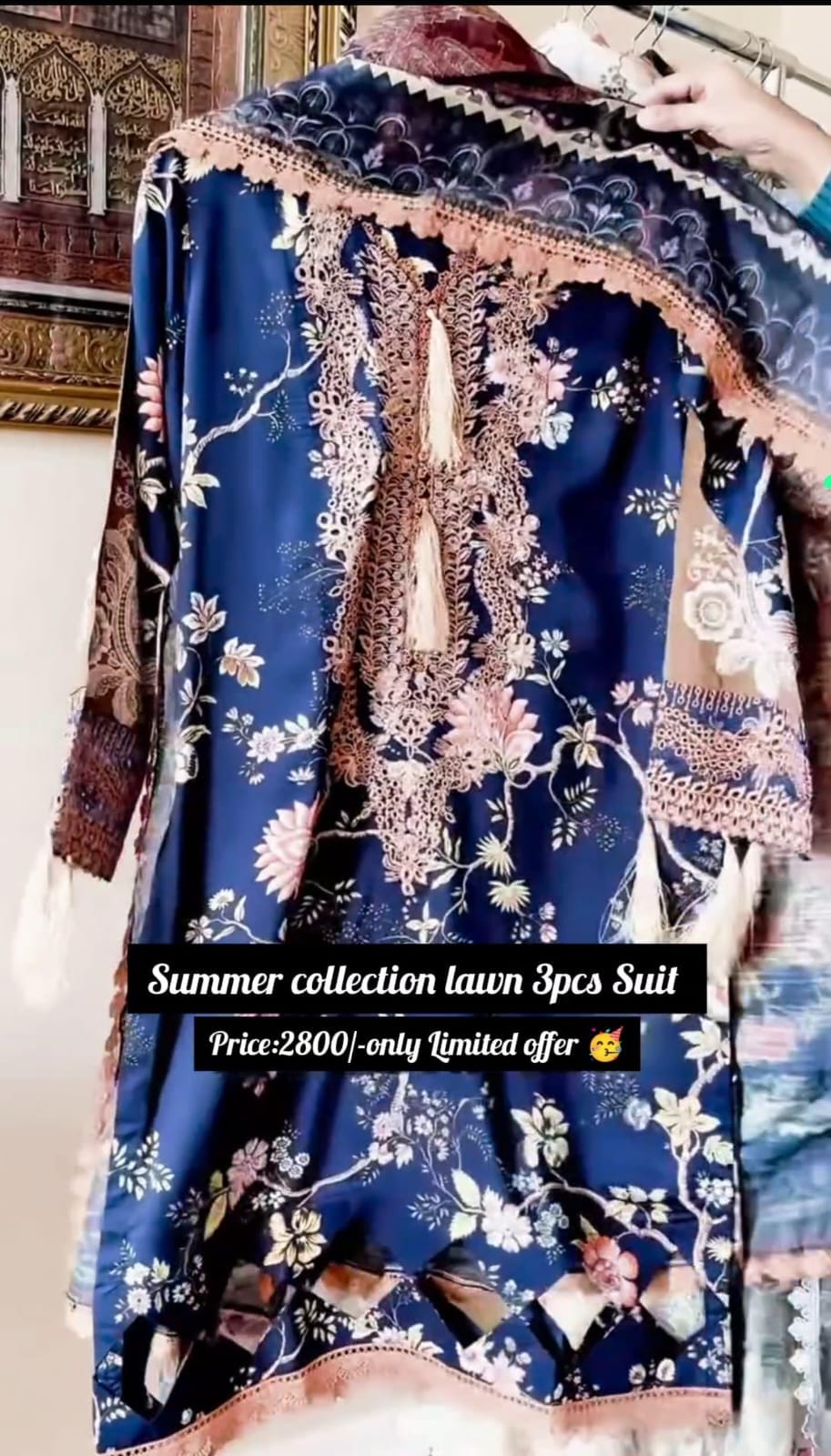 Women Summer Embroidery 3pcs Suit