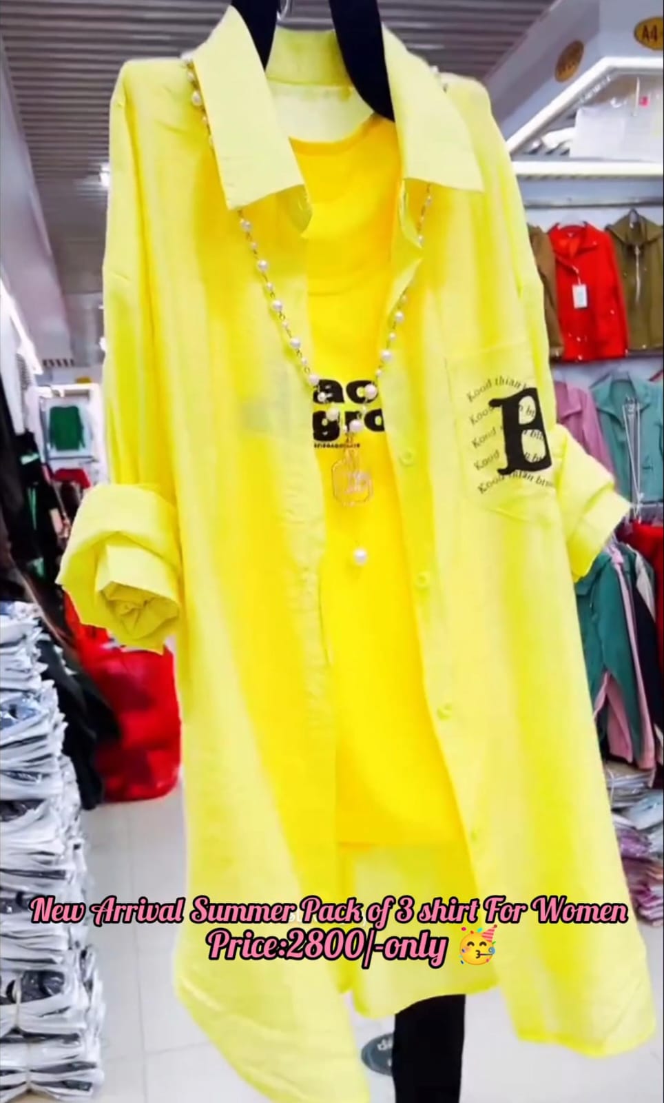 New Arrival: Pack of 3 Summer Shirt Inners for Women ☀️