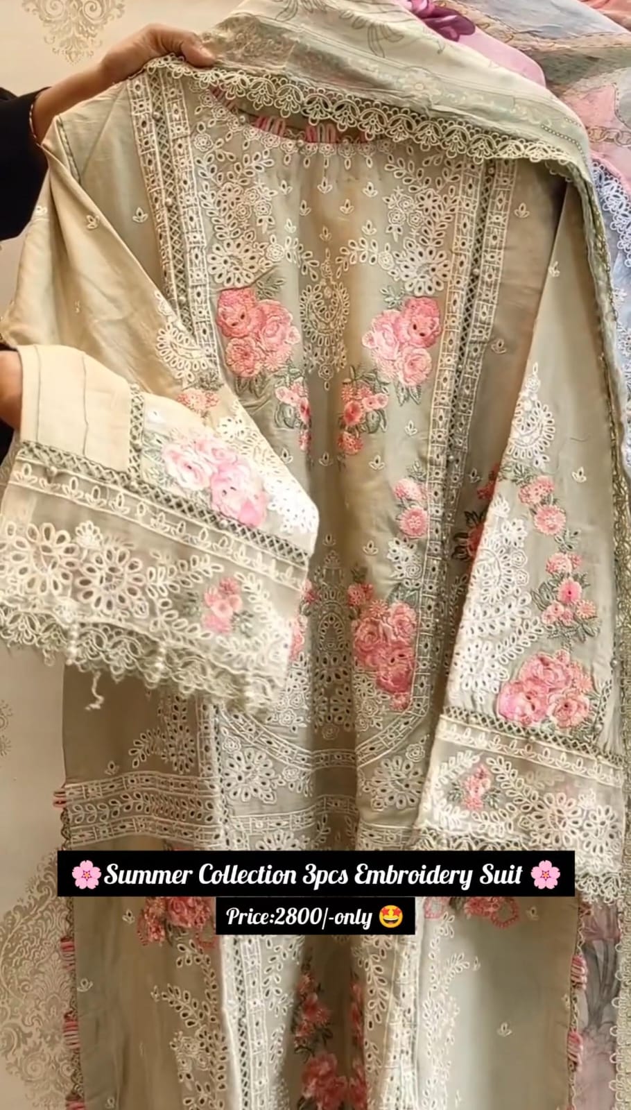 Elegant Embroidered 3-Piece Suit | New Arrival 2025 💖