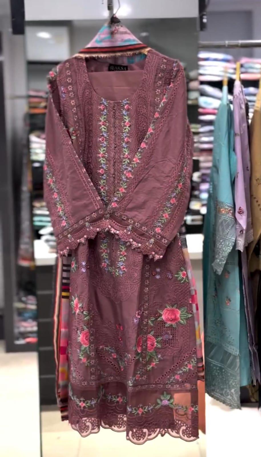 Premium Embroidered 3-Piece Suit for Women