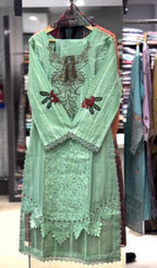 Premium Embroidered 3-Piece Suit for Women