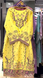 Premium Embroidered 3-Piece Suit for Women