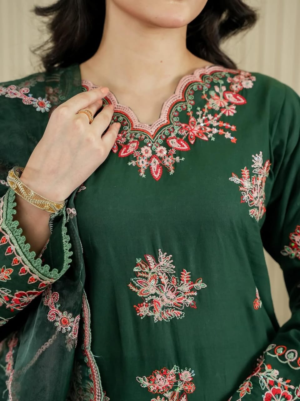 Women’s Embroidered 3-Piece Suit New Collection