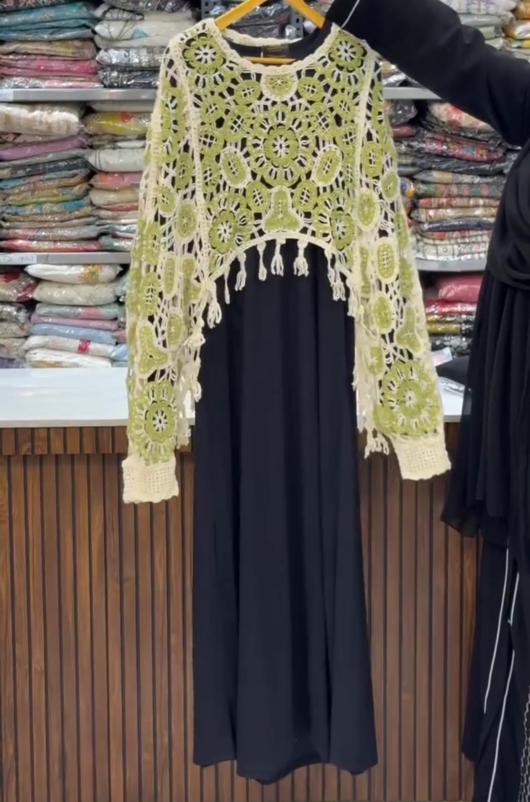 Long Maxi With Wool Poncho For Women