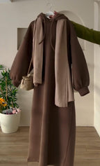 New Arrival: Women’s Hoodie with Trendy Scarf 🔥