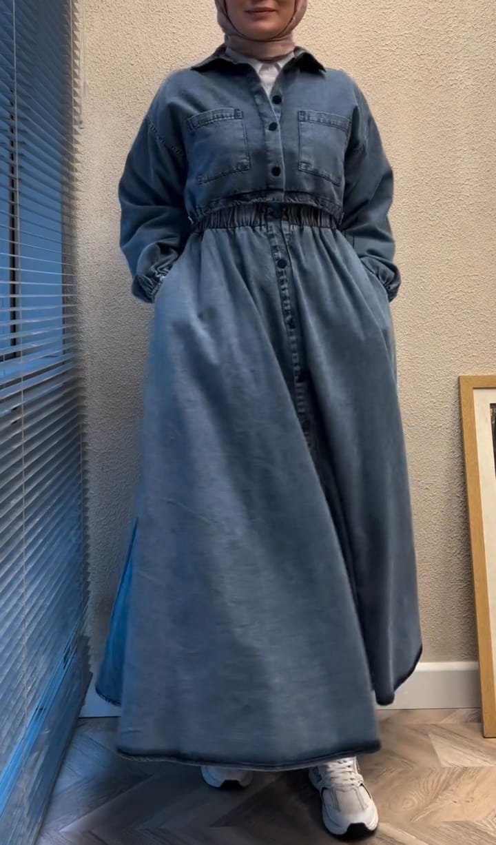 Denim Jacket + Denim Frock Set 💙