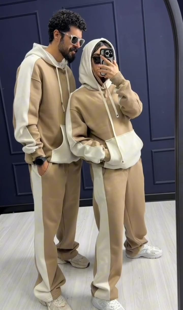 Couple Hoodie Trouser Set For Winter❄️