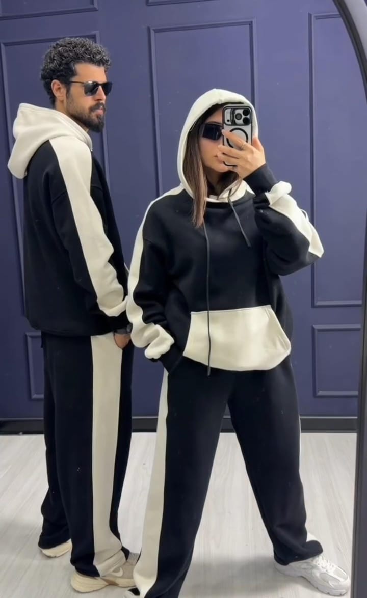 Couple Hoodie Trouser Set For Winter❄️