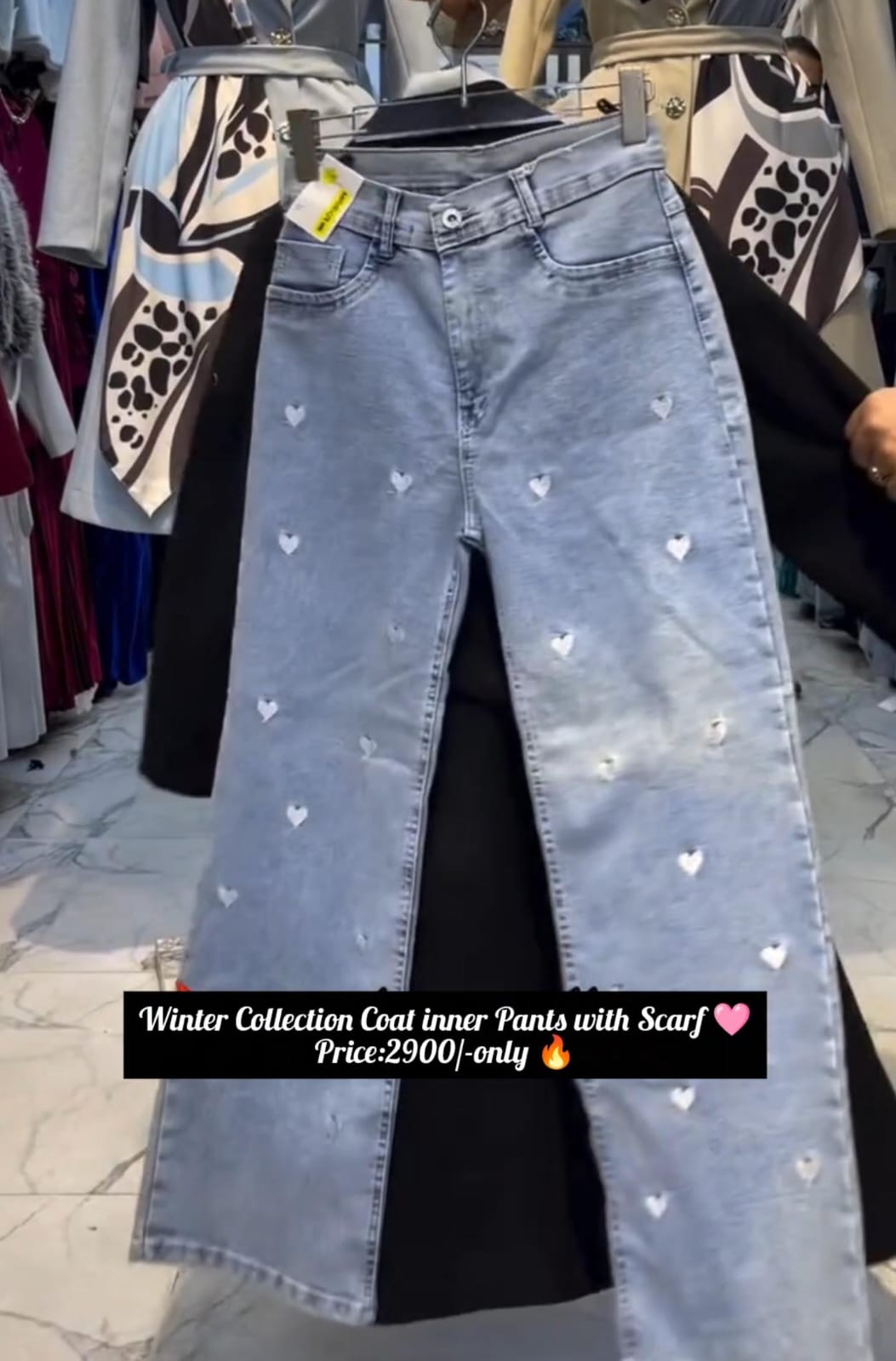 Winter Coat with Inner Pant & Scarf for Women ❄️✨