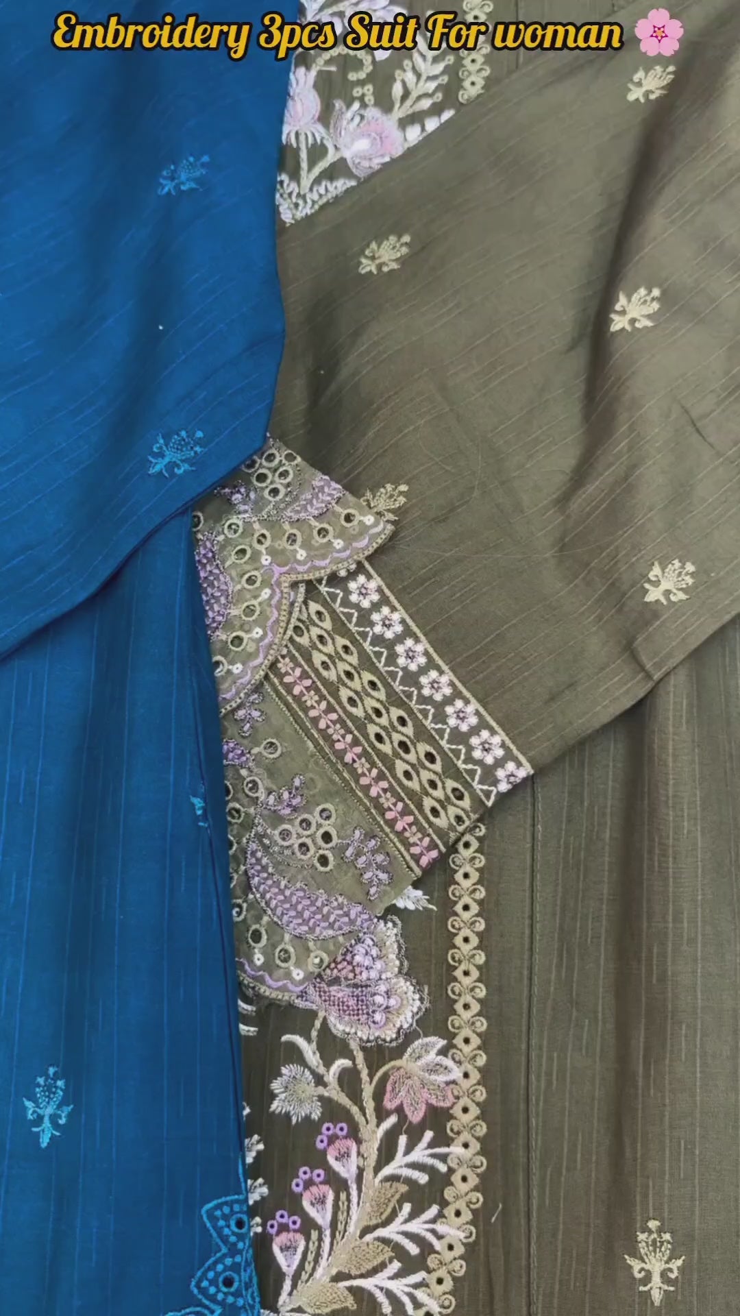 Elegant Embroidered 3-Piece Suit🌟