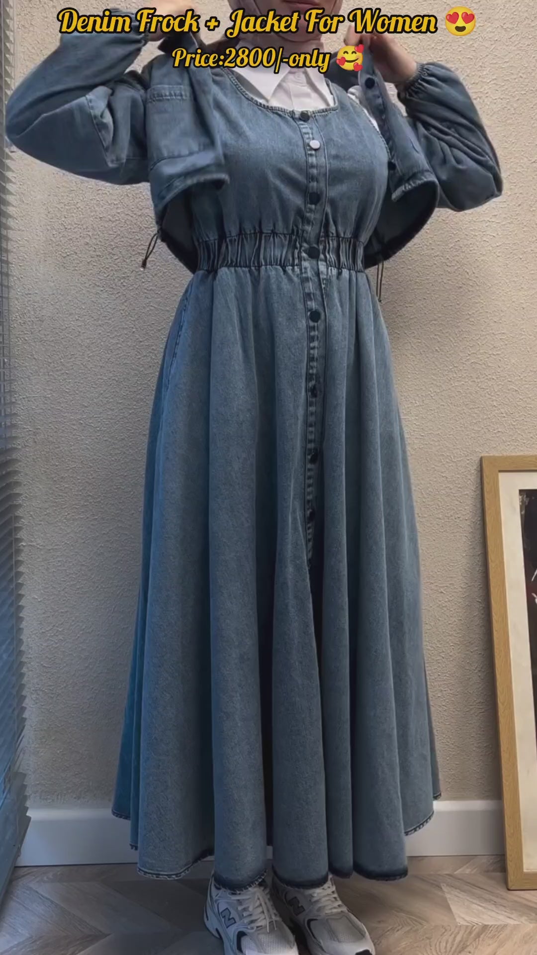 Denim Jacket + Denim Frock Set 💙