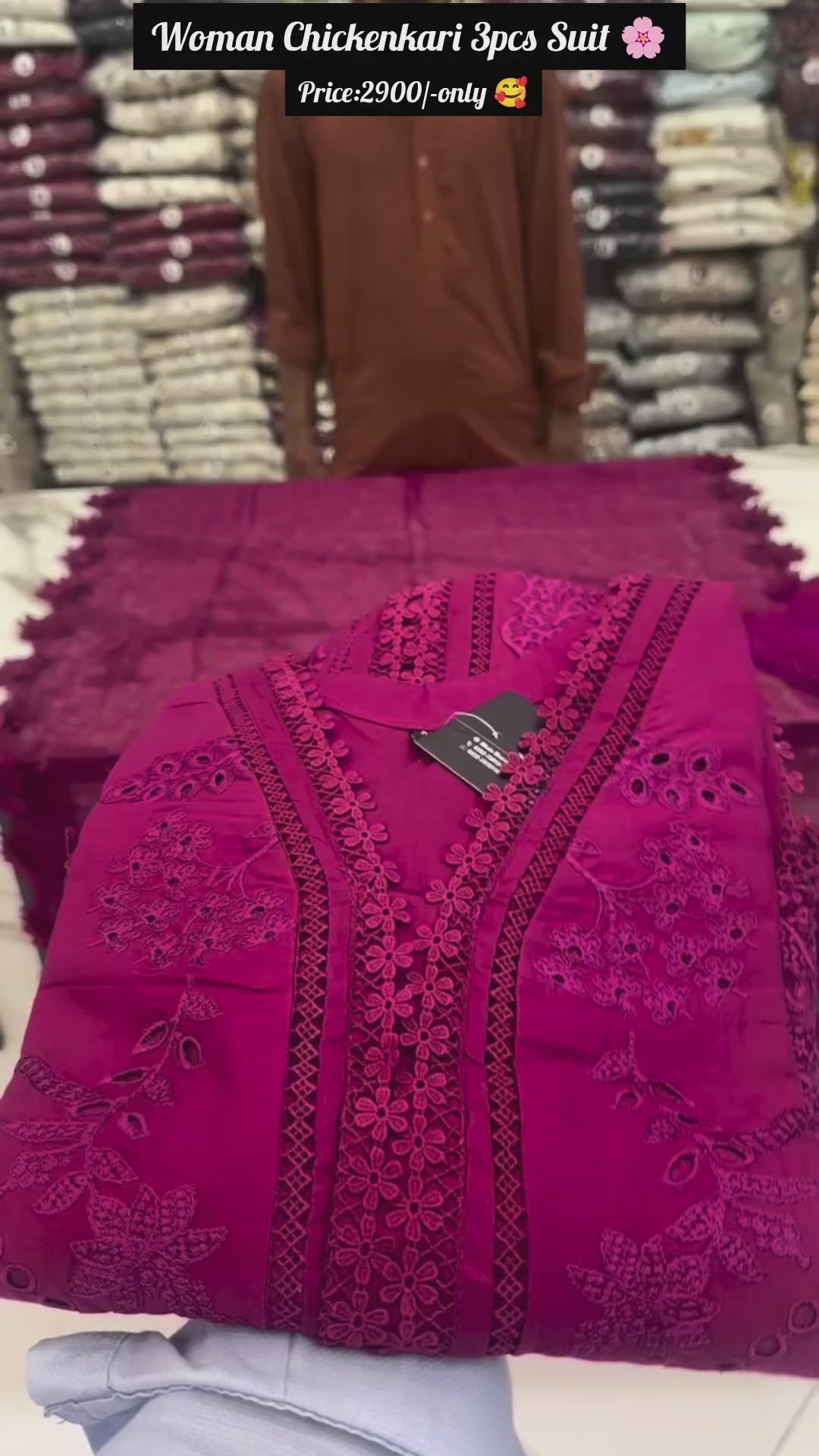 Women’s Chikankari 3-Piece Suit 🌸