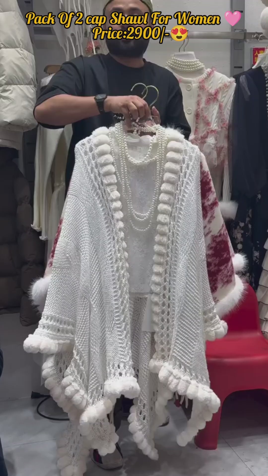 Pack Of 2 Cap Shawl For Women