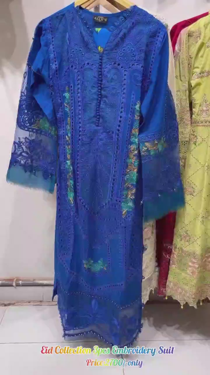 Eid Collection Embroidery 3pcs Suit