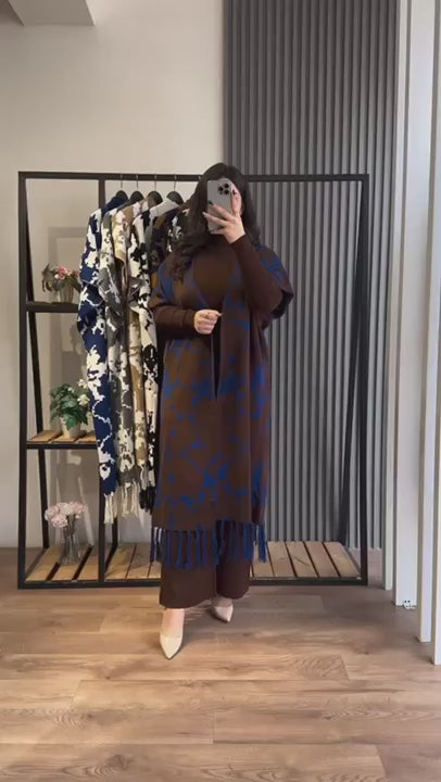 Bloom's Ready-to-Wear 3 Piece Dress High Neck + Upper + trouser