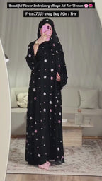 Beautiful Embroidered Abaya Set  ✨