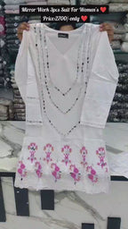 Pack Of 2 Mirror Work 3pcs Suit Eid Deal