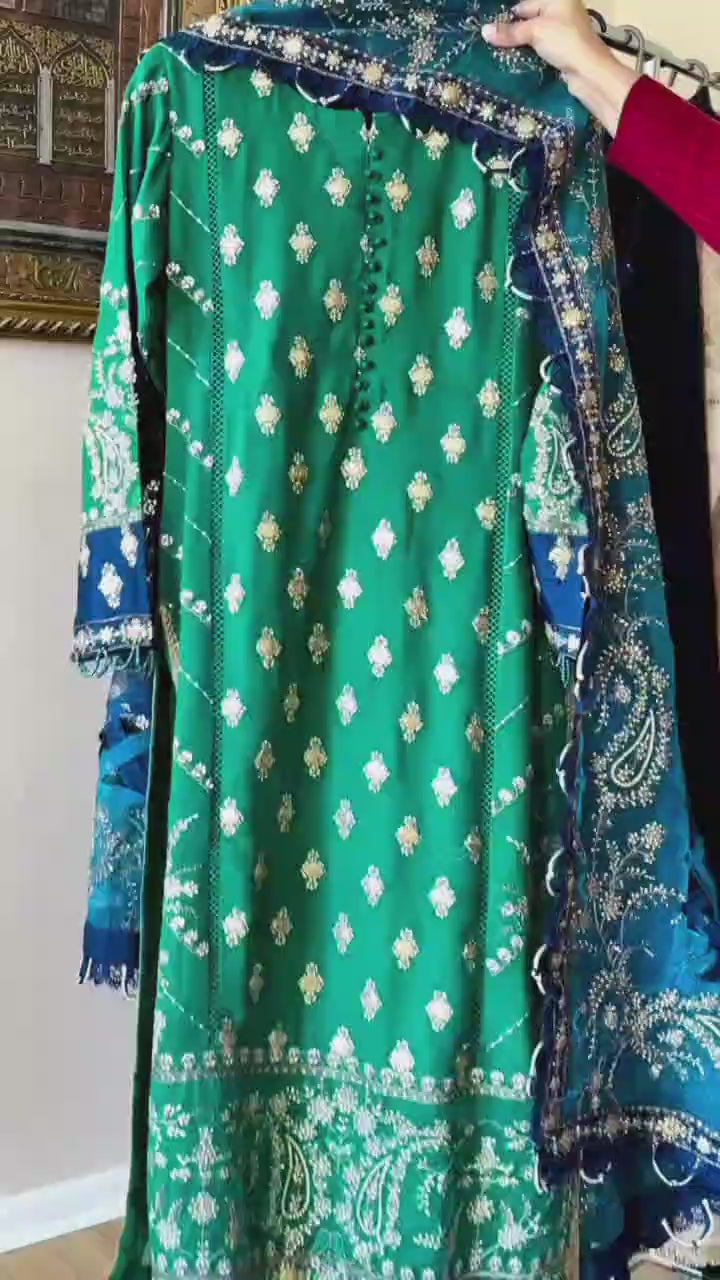 Mother & Daughter Embroidery Suit