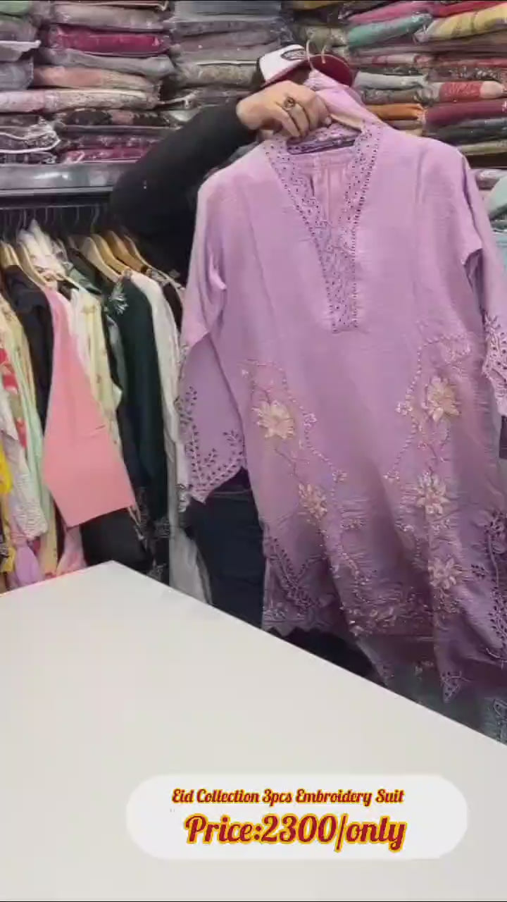 Eid Collection 3pcs Suit For Women🥰