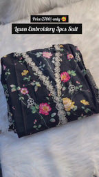 Women Embroidery Lawn 3pcs Suit 🌸