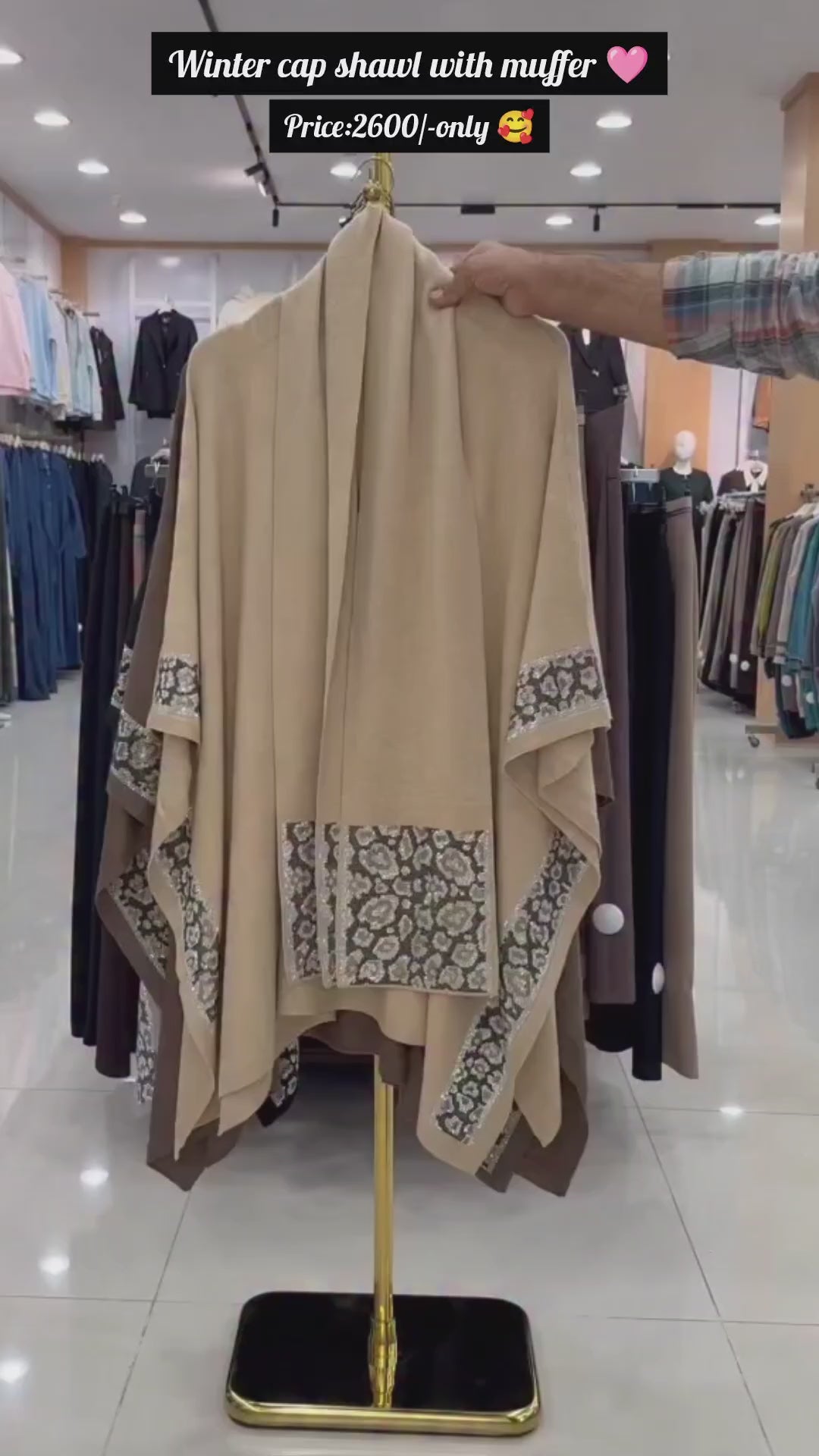 Cap Shawl + Muffler Set For Women ❄️