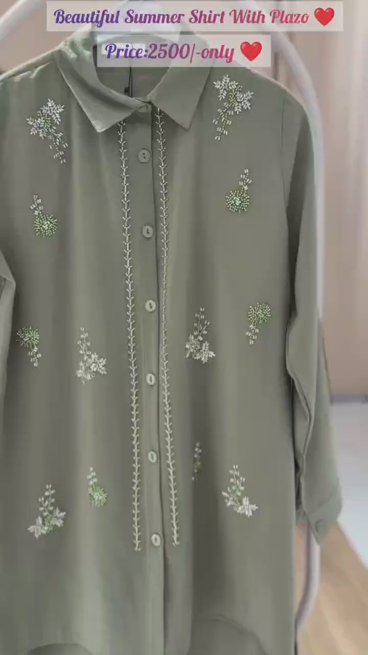 Trendy Shirt With Plazo For Women