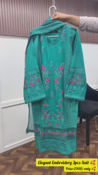 Women’s Embroidered 3-Piece Suit New Collection