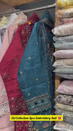 Eid Collection Embroidered 3-Piece Suit✨