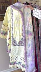 Premium embroidery 3pcs suit