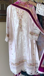 Premium embroidery 3pcs suit