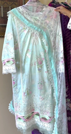 Premium embroidery 3pcs suit