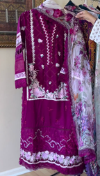 Premium embroidery 3pcs suit