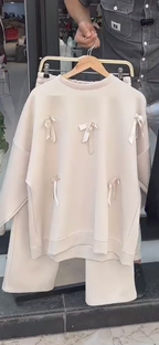 Trendy Bow Style Sweater with plazo ❤️